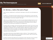 Tablet Screenshot of myperimenopause.wordpress.com