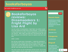 Tablet Screenshot of booksforboyos.wordpress.com