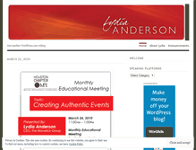 Tablet Screenshot of lydiaandersonatl.wordpress.com