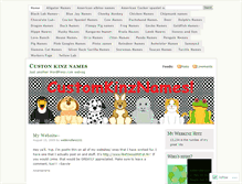 Tablet Screenshot of customkinznames.wordpress.com