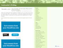 Tablet Screenshot of curiocache.wordpress.com