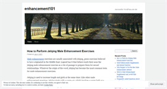 Desktop Screenshot of enhancement101.wordpress.com