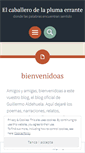 Mobile Screenshot of elcaballerodelaplumaerrante.wordpress.com