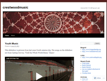 Tablet Screenshot of crestwoodmusic.wordpress.com