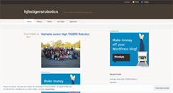 Desktop Screenshot of hjhstigersrobotics.wordpress.com