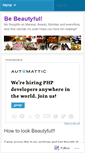 Mobile Screenshot of bebeautyful.wordpress.com