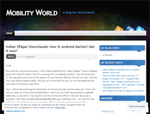 Tablet Screenshot of mobilityworld.wordpress.com