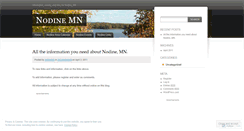 Desktop Screenshot of nodinemn.wordpress.com