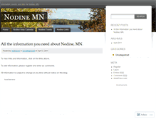 Tablet Screenshot of nodinemn.wordpress.com