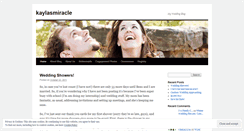 Desktop Screenshot of kaylasmiracle.wordpress.com