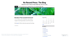 Desktop Screenshot of norecord.wordpress.com