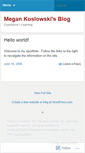 Mobile Screenshot of megankoslowski.wordpress.com