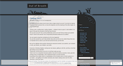 Desktop Screenshot of outofbreath.wordpress.com