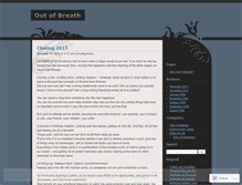 Tablet Screenshot of outofbreath.wordpress.com