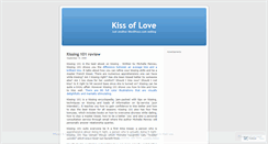 Desktop Screenshot of kissoflove.wordpress.com