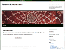 Tablet Screenshot of femmesrayonnantes.wordpress.com