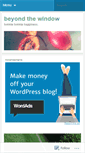 Mobile Screenshot of beyondthewindow.wordpress.com
