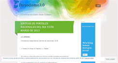 Desktop Screenshot of periodismotrespuntocero.wordpress.com