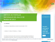 Tablet Screenshot of periodismotrespuntocero.wordpress.com