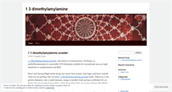 Desktop Screenshot of dimethylamylaminepowder.wordpress.com