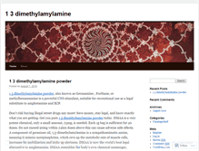 Tablet Screenshot of dimethylamylaminepowder.wordpress.com