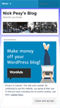 Mobile Screenshot of nickpeay.wordpress.com