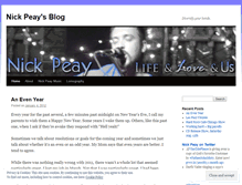 Tablet Screenshot of nickpeay.wordpress.com