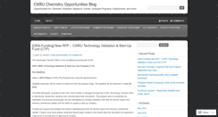 Desktop Screenshot of cwruchemistry.wordpress.com