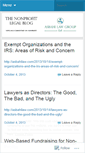 Mobile Screenshot of nonprofitlegal.wordpress.com