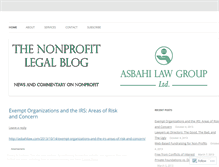 Tablet Screenshot of nonprofitlegal.wordpress.com