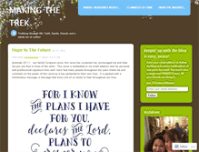 Tablet Screenshot of makingthetrek.wordpress.com
