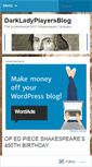 Mobile Screenshot of darkladyplayers.wordpress.com