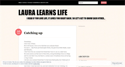 Desktop Screenshot of lauralearnslife.wordpress.com