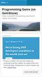 Mobile Screenshot of programminggems.wordpress.com