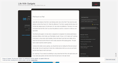 Desktop Screenshot of lifewithgadgets.wordpress.com