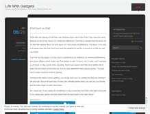 Tablet Screenshot of lifewithgadgets.wordpress.com
