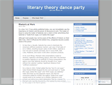 Tablet Screenshot of literarytheory.wordpress.com
