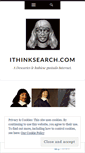 Mobile Screenshot of ithinksearch.wordpress.com