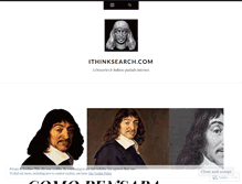 Tablet Screenshot of ithinksearch.wordpress.com