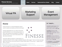 Tablet Screenshot of finesseservices.wordpress.com