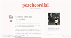 Desktop Screenshot of peachcordial.wordpress.com