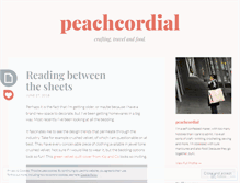 Tablet Screenshot of peachcordial.wordpress.com