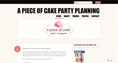 Desktop Screenshot of apieceofcakepartyplan.wordpress.com