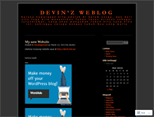 Tablet Screenshot of devinz.wordpress.com