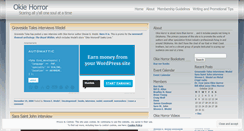 Desktop Screenshot of okiehorror.wordpress.com