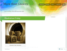 Tablet Screenshot of morethanchoices.wordpress.com