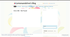 Desktop Screenshot of lemonsandolives.wordpress.com