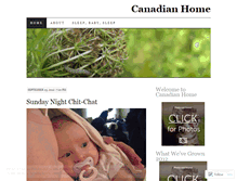 Tablet Screenshot of canadianhome.wordpress.com