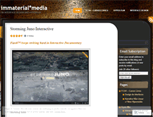 Tablet Screenshot of immaterialmedia.wordpress.com