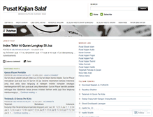 Tablet Screenshot of kampungsalaf.wordpress.com